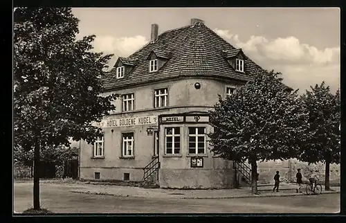 AK Falkenberg /Elster, HO-Hotel Goldene Kugel