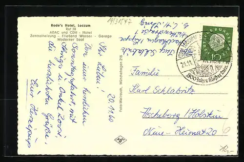 AK Loccum, Rode`s Hotel