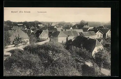 AK Ebstorf /Krs. Uelzen, Totalansicht aus der Vogelschau