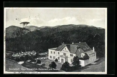 AK Bendestorf, Restaurant u. Pension Haus Sonnenblick, Bes. F. Brückner