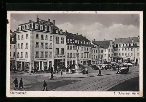 AK Saarbrücken, St. Johanner Markt