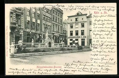 AK Köln a. Rh., Blick auf Heinzelmännchen-Brunnen