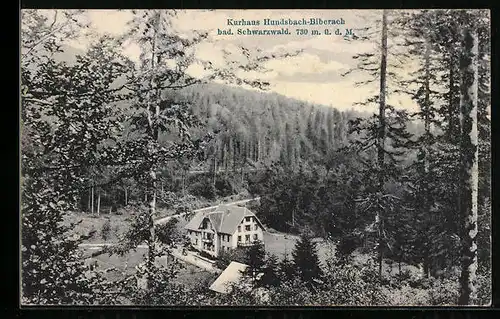 AK Biberach, Hotel Kurhaus Hundsbach