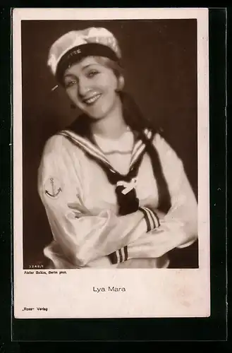 AK Schauspielerin Lya Mara, im Matrosen Kostüm gesehen