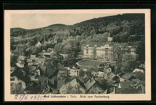 AK Bad Liebenstein i. Thür. Blick vom Aschenberg