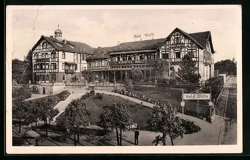 AK Bad Salzungen, Blick auf das Hotel Waeltz