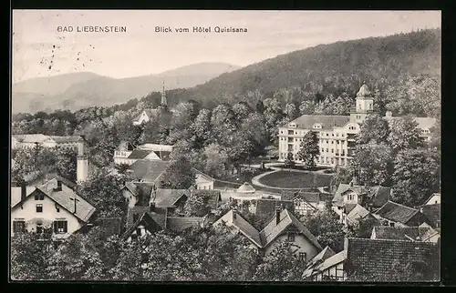 AK Bad Liebenstein, Blick vom Hotel Quisisana