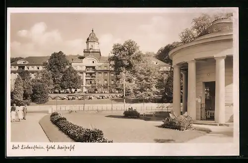 AK Bad Liebenstein, Pavillon am Hotel Kaiserhof