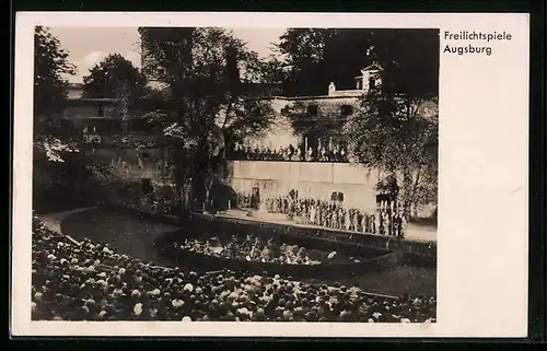 AK Augsburg, Freilichtspiele, Aufführung auf der Bühne