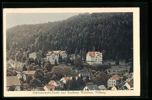 AK Triberg, Schwarzwald-Hotel und Kurhaus Waldlust