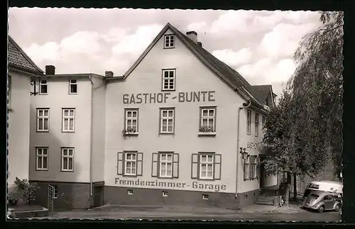 AK Adorf / Waldeck, Gasthof Bunte