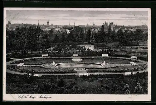 AK Erfurt, Blick auf die Sorge-Anlagen