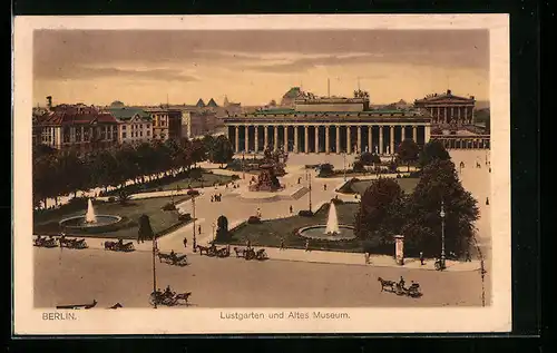 AK Berlin, Blick auf den Lustgarten vor dem Alten Museum