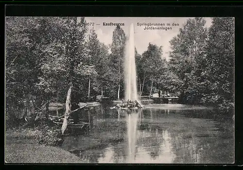 AK Kaufbeuren, Springbrunnen in den Jordananlagen