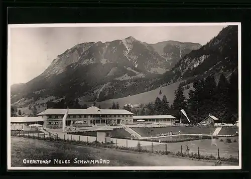 AK Oberstdorf, Blick auf das neue Schwimmbad