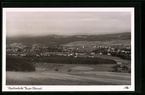 AK Marktredwitz in bayr. Ostmark, Generalansicht vom Flugzeug aus