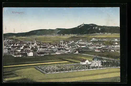 AK Ebingen, Generalansicht der Stadt