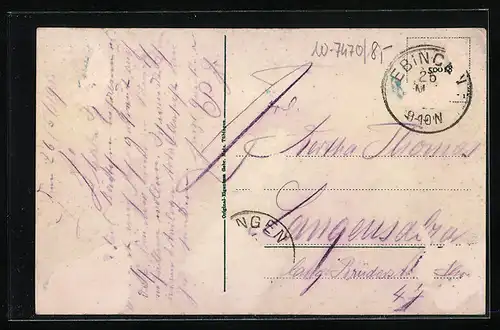 AK Ebingen, Generalansicht der Stadt