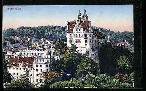 AK Sigmaringen, Stadtvillen am Schloss