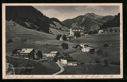AK Obertiefenbach im Allgäu, Blick zur Kapelle im Ort