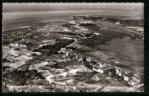 AK St. Peter-Ording, Fliegeraufnahme des Nordseeheilbad