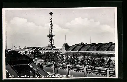 AK Berlin-Charlottenburg, Ausstellungsgelände mit dem Funkturm