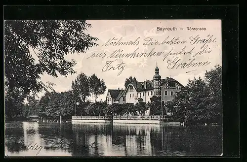 AK Bayreuth, Villen am Ufer des Röhrensee