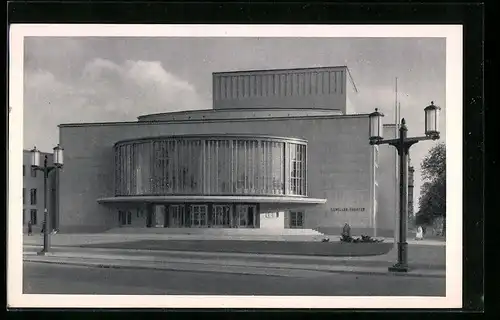 AK Berlin-Charlottenburg, Vorderansicht des Schiller-Theater