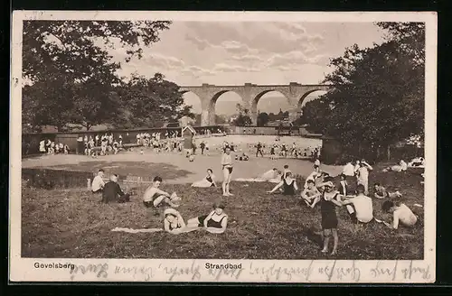 AK Gevelsberg, Badegäste im Strandbad