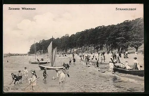 AK Berlin, Wannsee, Strandleben am Wannsee