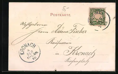 AK Bayreuth, Eremitage, Wasserkunst am Schloss