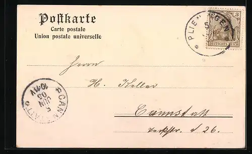 AK Zum Wohl! Schwarzwälder Tracht