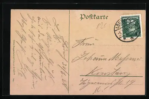 AK Schwarzwälder beim Tanz, Schwarzwälder Tracht