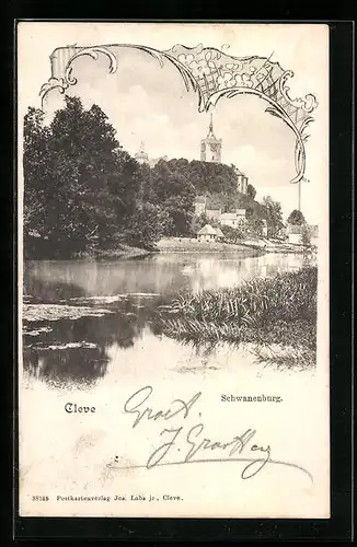 AK Cleve, Blick auf die Schwanenburg
