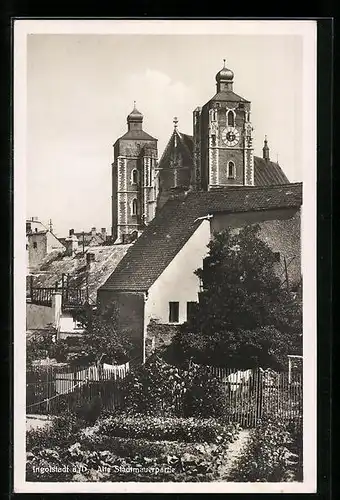 AK Ingolstadt a. D., Alte Stadtmauerpartie