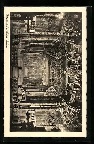 AK Bayreuth, Markgräfliches Opernhaus, Blick auf die Bühne