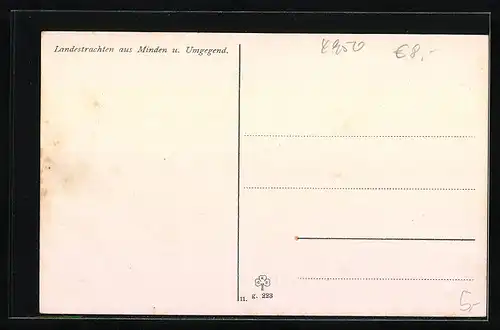 AK Tanzend in Schaumburg-Lippischer Landestracht