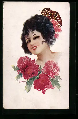 Künstler-AK Tipo Espagnol, Frau in spanischer Tracht