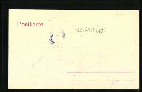 AK Neckarsteinach, Ortspartie mit Gewässer