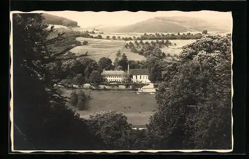 AK Heidelberg, Abtei Neuburg aus der Vogelschau
