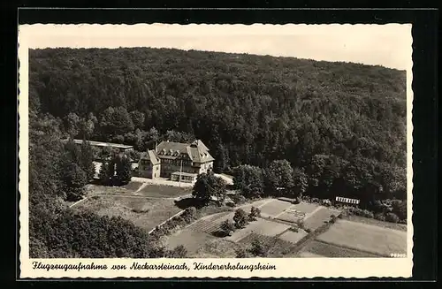 AK Neckarsteinach, Fliegeraufnahme vom Kindererholungsheim