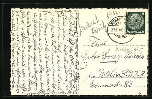 AK Neckarsteinach, Fliegeraufnahme vom Kindererholungsheim