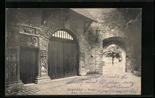 AK Remagen a. Rhein, Altes Römertor