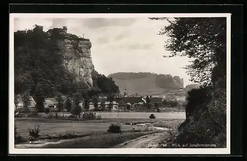 AK Dahn /Pfalz, Blick auf Jungfernsprung