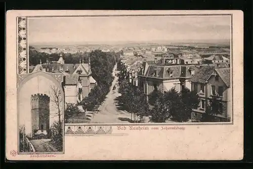 AK Bad Nauheim, vom Johannisberg, Aussichtsturm