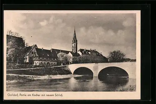 AK Gaildorf, Partie am Kocher mit neuem Schloss