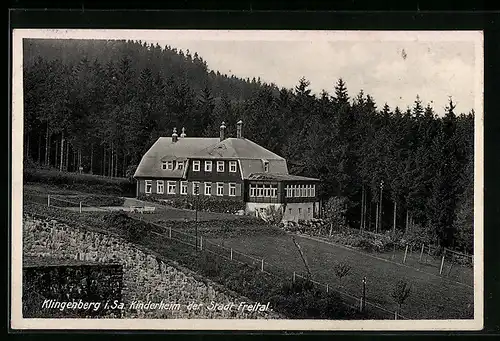 AK Klingenberg i. Sa., Kinderheim der Stadt Freital