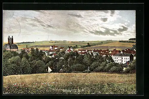 AK Gössnitz S. A., Blick auf den Ort