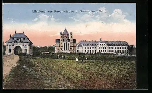 AK Knechtsteden b. Dormagen /Rhld., Blick auf das Missionshaus