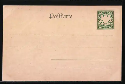 AK Oberau, Panoramaansicht des Ortes